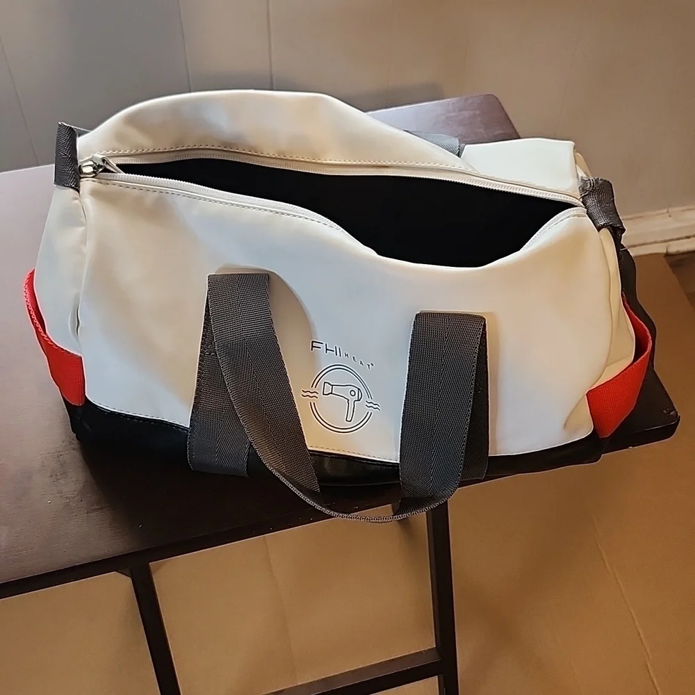 FHi Heat Stylish Black and White Men's Bag